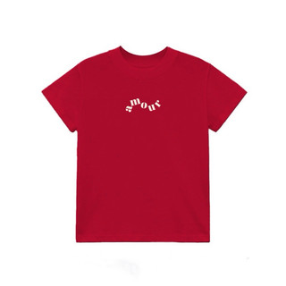 Áo thun Babytee in hình chữ AMOUR dễ thương chất Cotton Premium nhiều màu