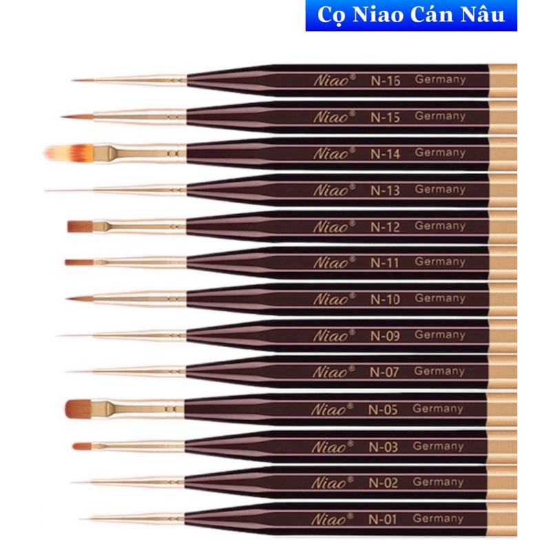 Cọ Niao Cán Nâu Chính Hãn(tốt hơn cán đen)