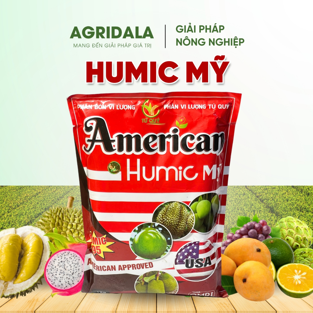 [RẺ VÔ ĐỊCH] AMERICAN HUMIC MỸ 1KG HUMIC USA nhập khẩu Mỹ - Nhanh tan ...