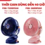 Quạt tích điện kẹp bàn mini để bàn 5 mức độ có đèn led pin 5000 MHA Và 10000 MHA cao cấp