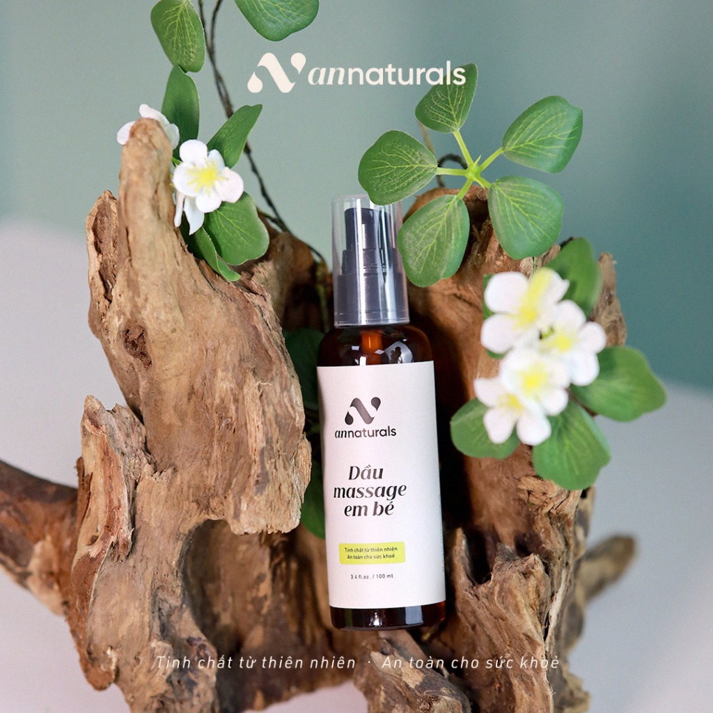Dầu massage em bé thiên nhiên 100ml - Giúp giữ ẩm, mềm mịn da cho bé