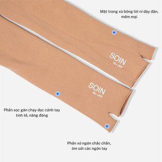 Set 2 Đôi Ông Tay Chống Nắng Găng Tay đi Nắng T&T Bông Xù Ủ Kem Công Nghệ Chống Nắng 50+ UPF