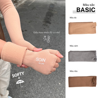 Set 2 Đôi Ông Tay Chống Nắng Găng Tay đi Nắng T&T Bông Xù Ủ Kem Công Nghệ Chống Nắng 50+ UPF