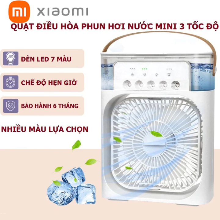 Quạt điều hoà XIAOMI Quạt điều hoà mini USB, quạt hơi nước để bàn 3 chế độ gió dung tích bình chứa nước 600ml