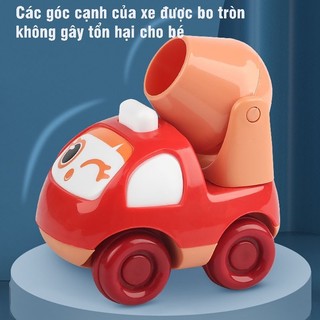 Bộ Đồ Chơi Ô Tô Quán Tính Mini Hoạt Hình Mô Tả Xe Công Trình, Xe Kỹ Thuật, Xe Thang, Xe Cứu Hộ Đẹp Và Dễ Thương 89021