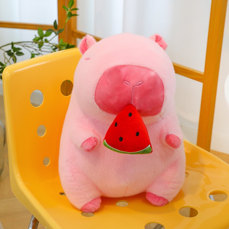 Gấu Bông Capybara Bộ Trưởng Ngoại Giao Mũi Xanh Thú Bông Chuột Lang Nước Nhập Khẩu- G139