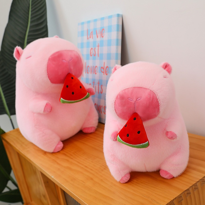 Gấu Bông Capybara Bộ Trưởng Ngoại Giao Mũi Xanh Thú Bông Chuột Lang Nước Nhập Khẩu- G139