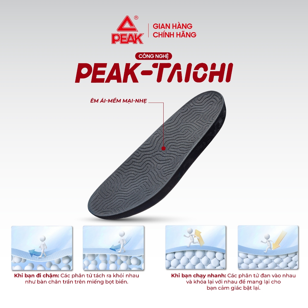 Ảnh Dép PEAK Clogs Công nghệ Đế TAICHI êm ái thoáng khí Thiết kế thời trang phong cách ET42811L 2