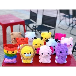 Móc khoá thú bông len nhung đũa - đáng yêu-cute-handmade - độc quyền-gift-quà tặng