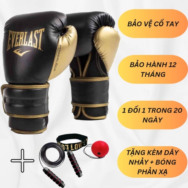 Găng Tay Boxing Everlast Power Lock 2 Chính Hãng Shopee Việt Nam