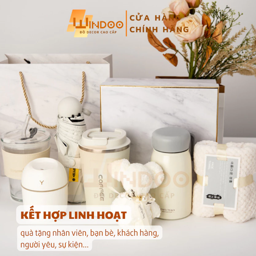 Set quà tặng sang trọng kèm thiệp chúc mừng, Quà sinh nhật, giáng sinh, quà tặng doanh nghiệp cao cấ