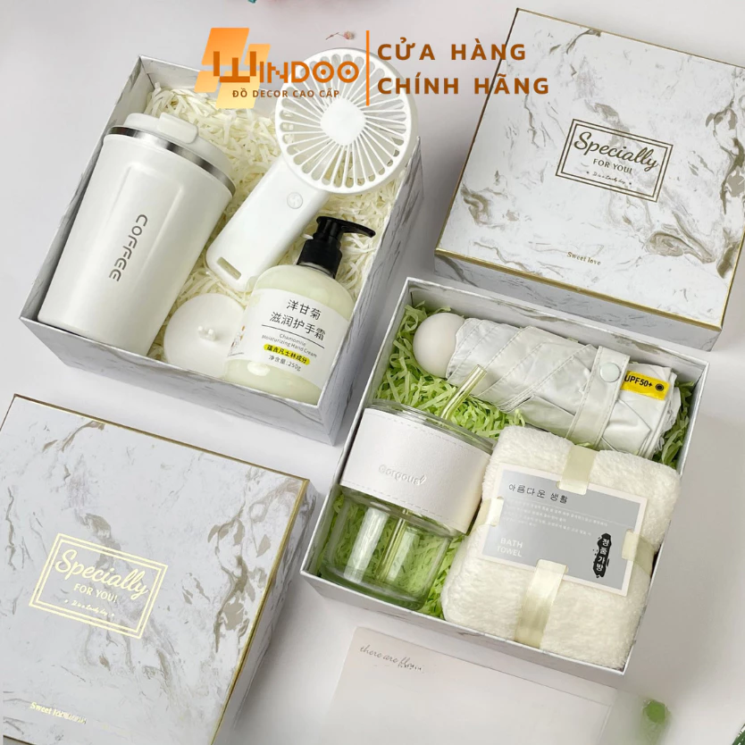 Set quà tặng sang trọng kèm thiệp chúc mừng, Quà sinh nhật, giáng sinh, quà tặng doanh nghiệp cao cấ