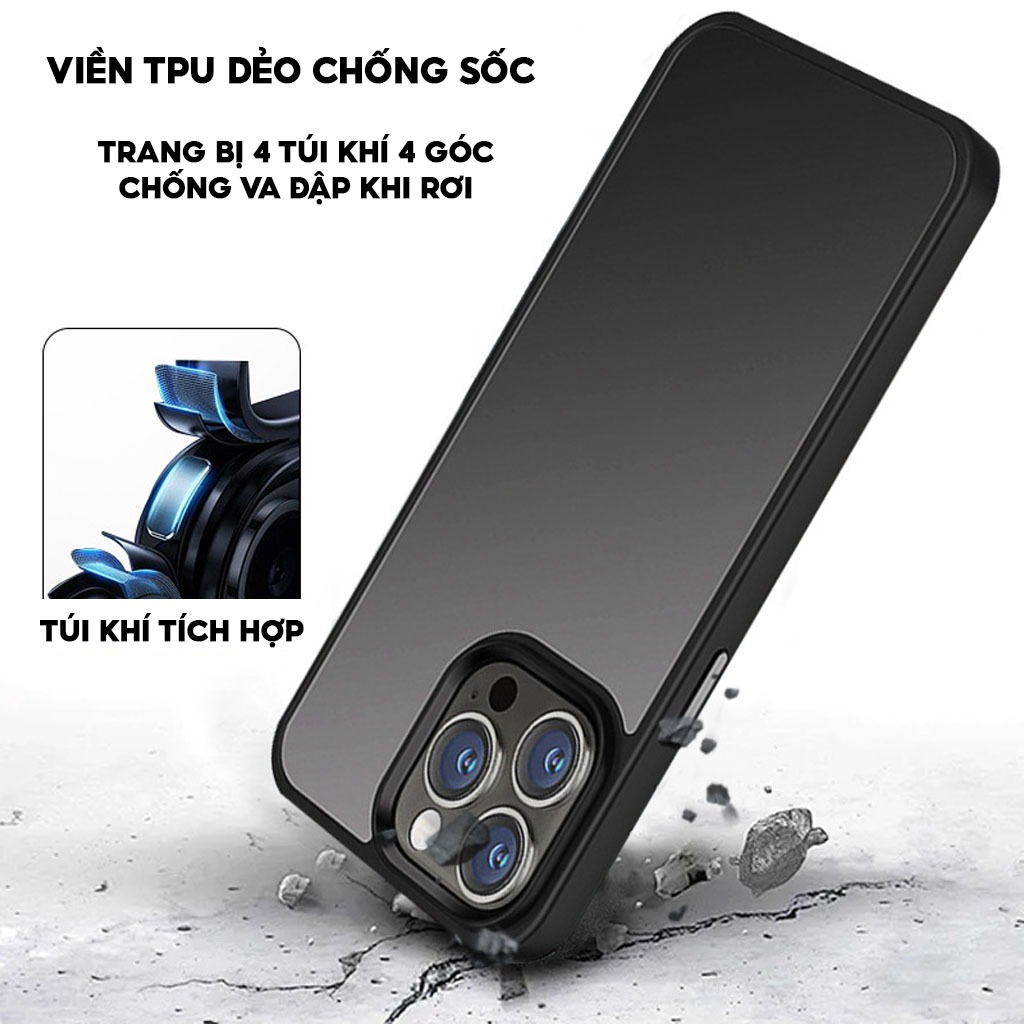 Ảnh Ốp Lưng Nhám Chống Vân Tay-Chống Ố-Chống Sốc 2M LIKGUS Cho Điện Thoại IP series 11-12-13-14-15-16 3