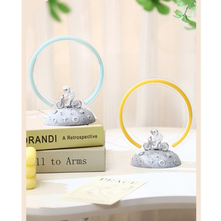 Vòng Đèn LED Hào Quang Phi Hành Gia Decor Phòng, Đèn LED Vòng Tròn Phong Cách Retro Kèm Nguồn Nhiều Màu LABY HOME