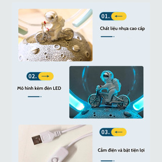 Vòng Đèn LED Hào Quang Phi Hành Gia Decor Phòng, Đèn LED Vòng Tròn Phong Cách Retro Kèm Nguồn Nhiều Màu LABY HOME