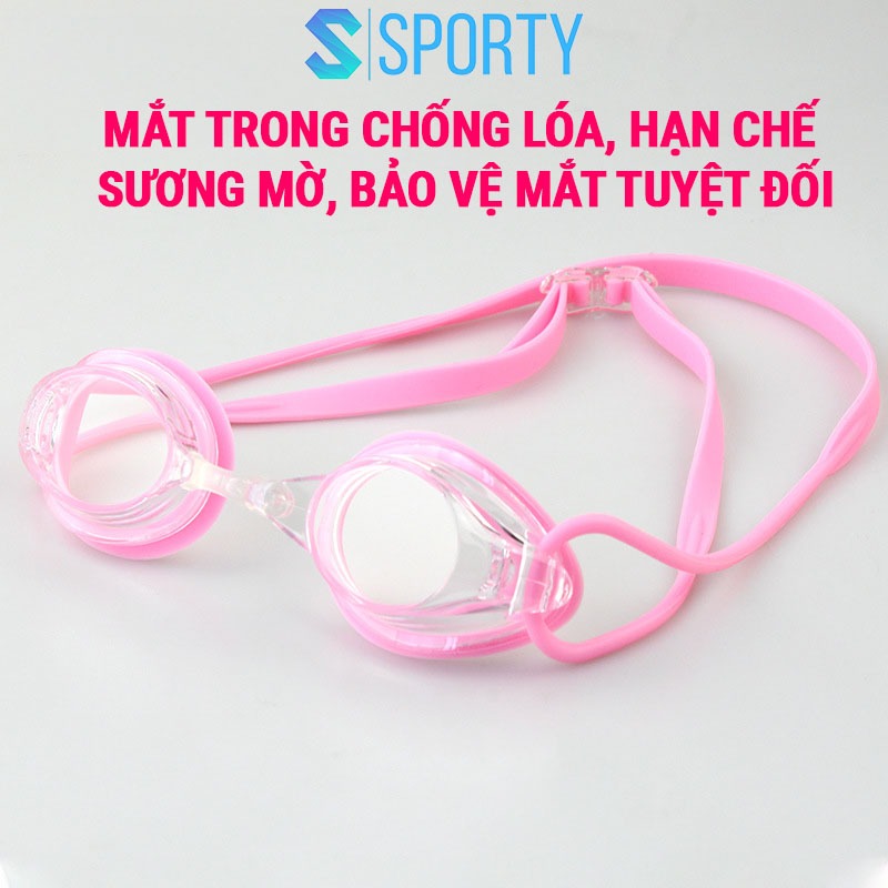 Kính bơi người lớn AF700 SPORTY mắt trong chống lóa, chống sương mờ, sử dụng cho nam, nữ