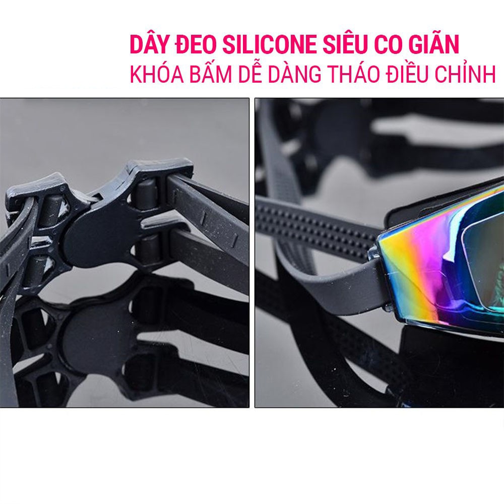 Kính bơi tráng gương SPORTY 1200 cho người lớn chống tia UV kiểu dáng thời trang cao cấp chống lóa
