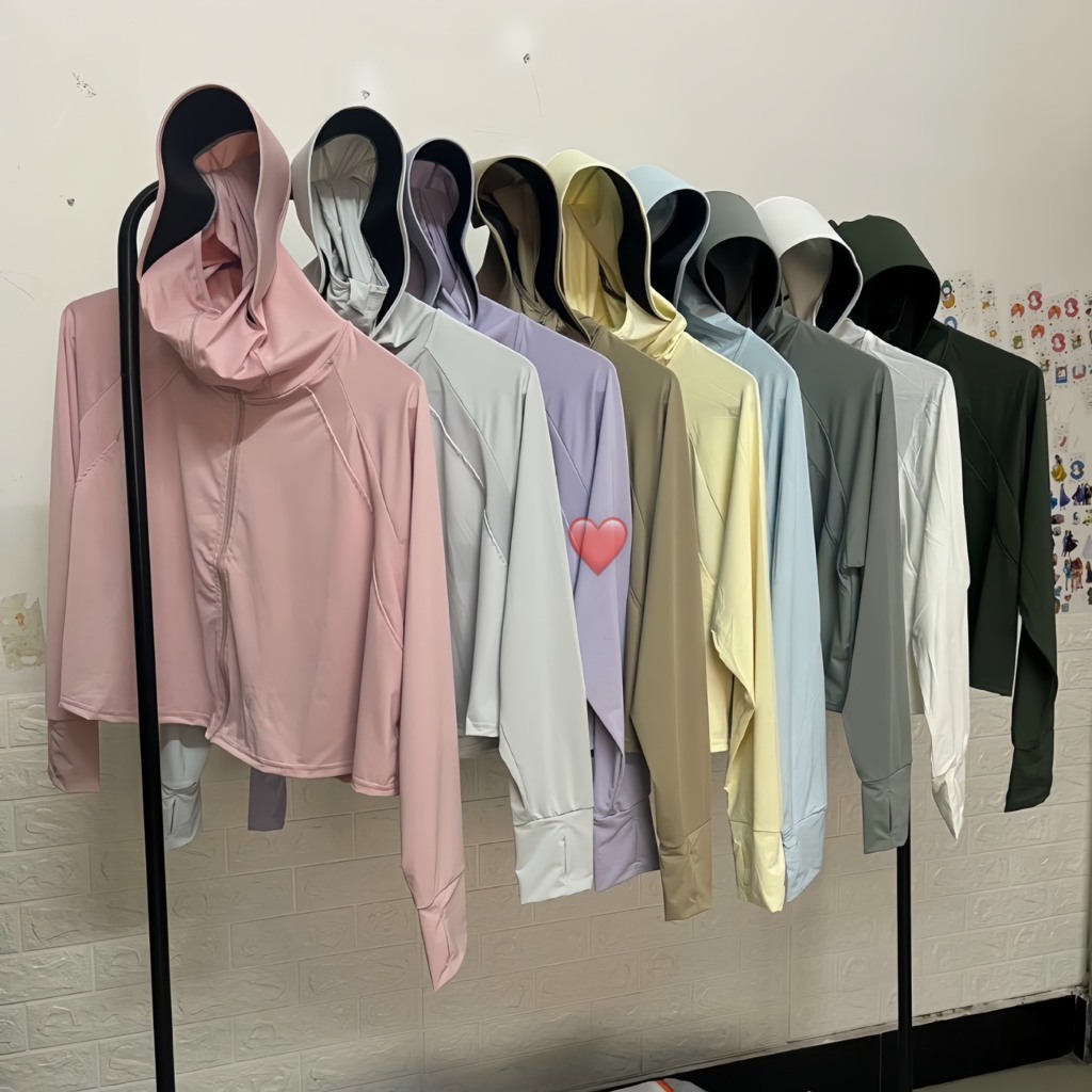 Áo Chống Nắng Nữ Dáng Ngắn Có Túi Chống Tia UV Chất Liệu Lụa Băng Mềm Mát Siêu Thấm Hút Mồ Hôi