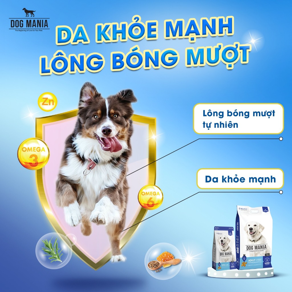 [1KG/2.4KG] DOG MANIA - Thức ăn hạt Cho Chó nhập khẩu Hàn Quốc DogMania
