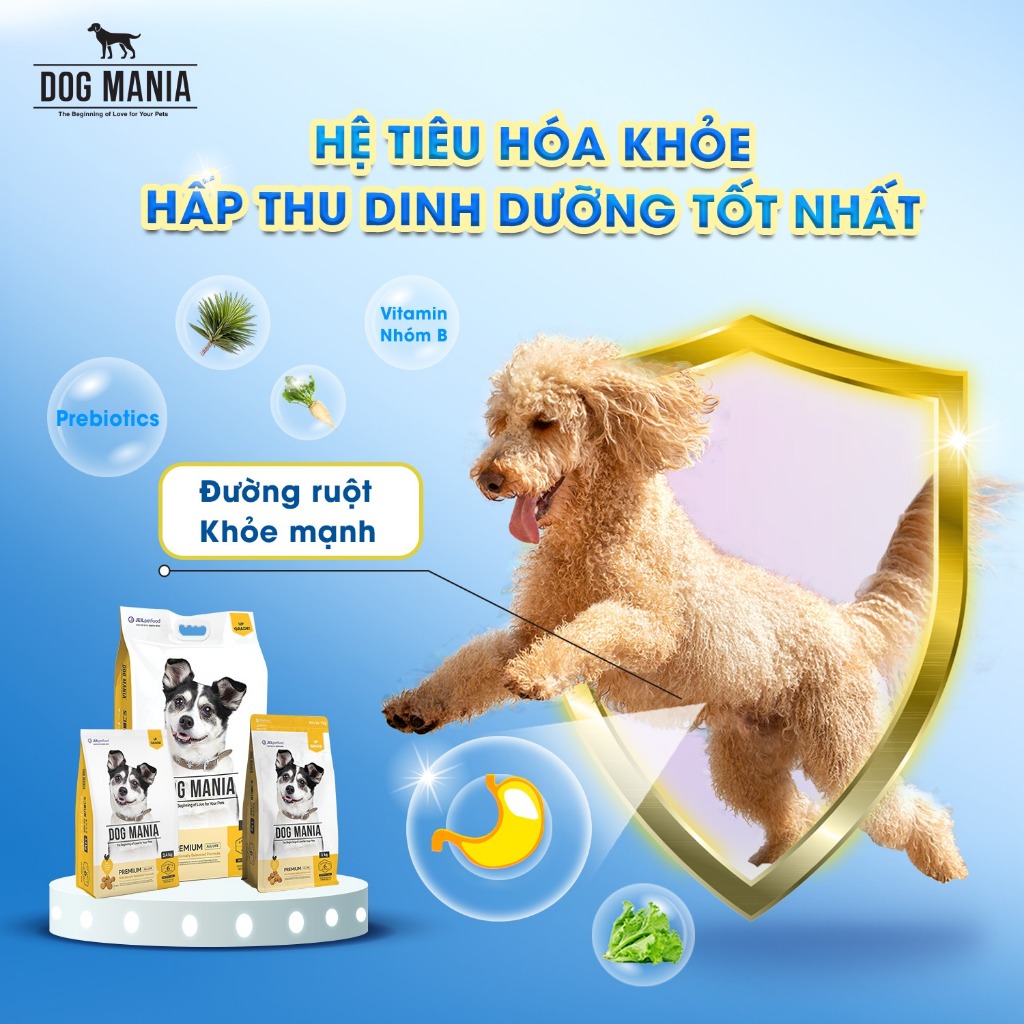 [1KG/2.4KG] DOG MANIA - Thức ăn hạt Cho Chó nhập khẩu Hàn Quốc DogMania