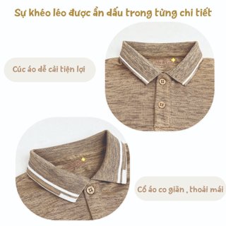 Áo polo bé trai từ 6 tháng đến 5 tuổi thời trang Mẹ Và Con+ vải cotton co dãn, thoáng mát