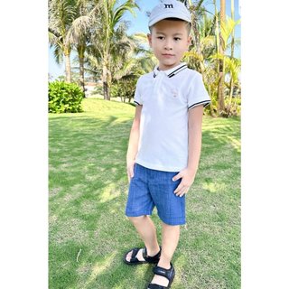 Áo polo bé trai từ 6 tháng đến 5 tuổi thời trang Mẹ Và Con+ vải cotton co dãn, thoáng mát