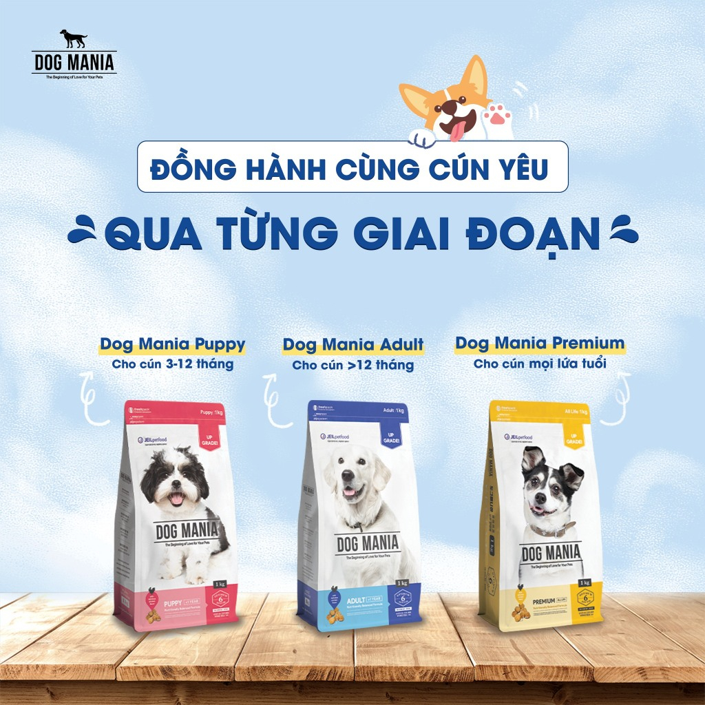 [2.4KG] DOG MANIA - Thức ăn hạt cho chó nhập khẩu Hàn Quốc
