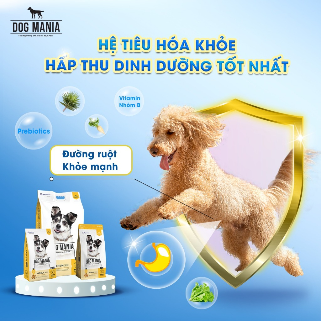 [5KG] DOG MANIA PREMIUM - Thức ăn hạt khô cho chó mọi lứa tuổi Dog Mania PREMIUM