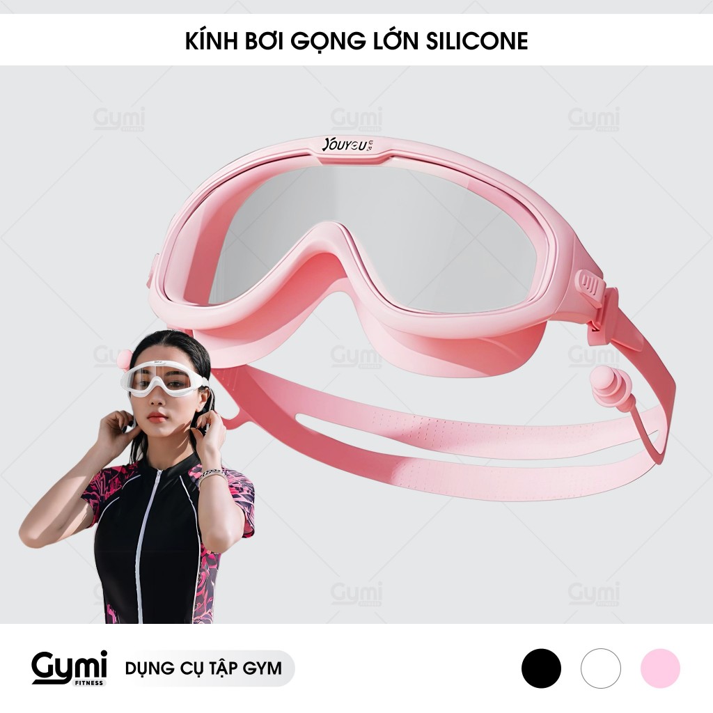 Kính Bơi Gọng Lớn Silicone Mềm Chống Thấm Nước Chống Sương Mù Chuyên Nghiệp Cho Nam & Nữ - KinhBoi-GongLon
