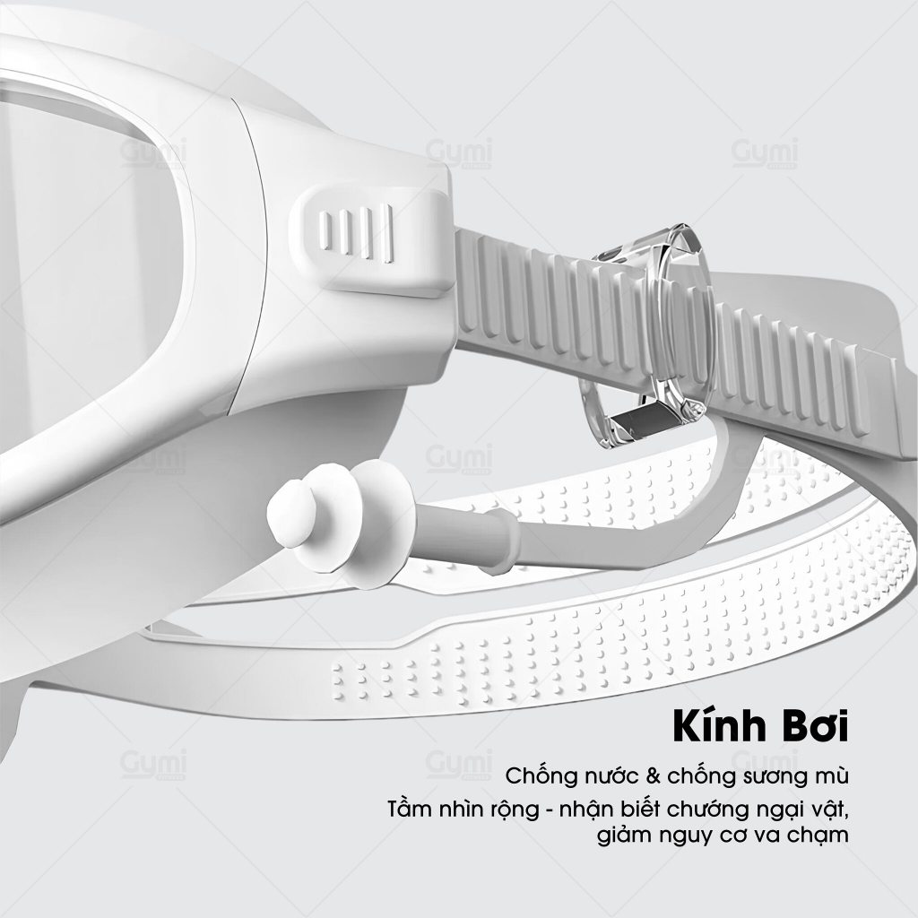 Kính Bơi Gọng Lớn Silicone Mềm Chống Thấm Nước Chống Sương Mù Chuyên Nghiệp Cho Nam & Nữ - KinhBoi-GongLon