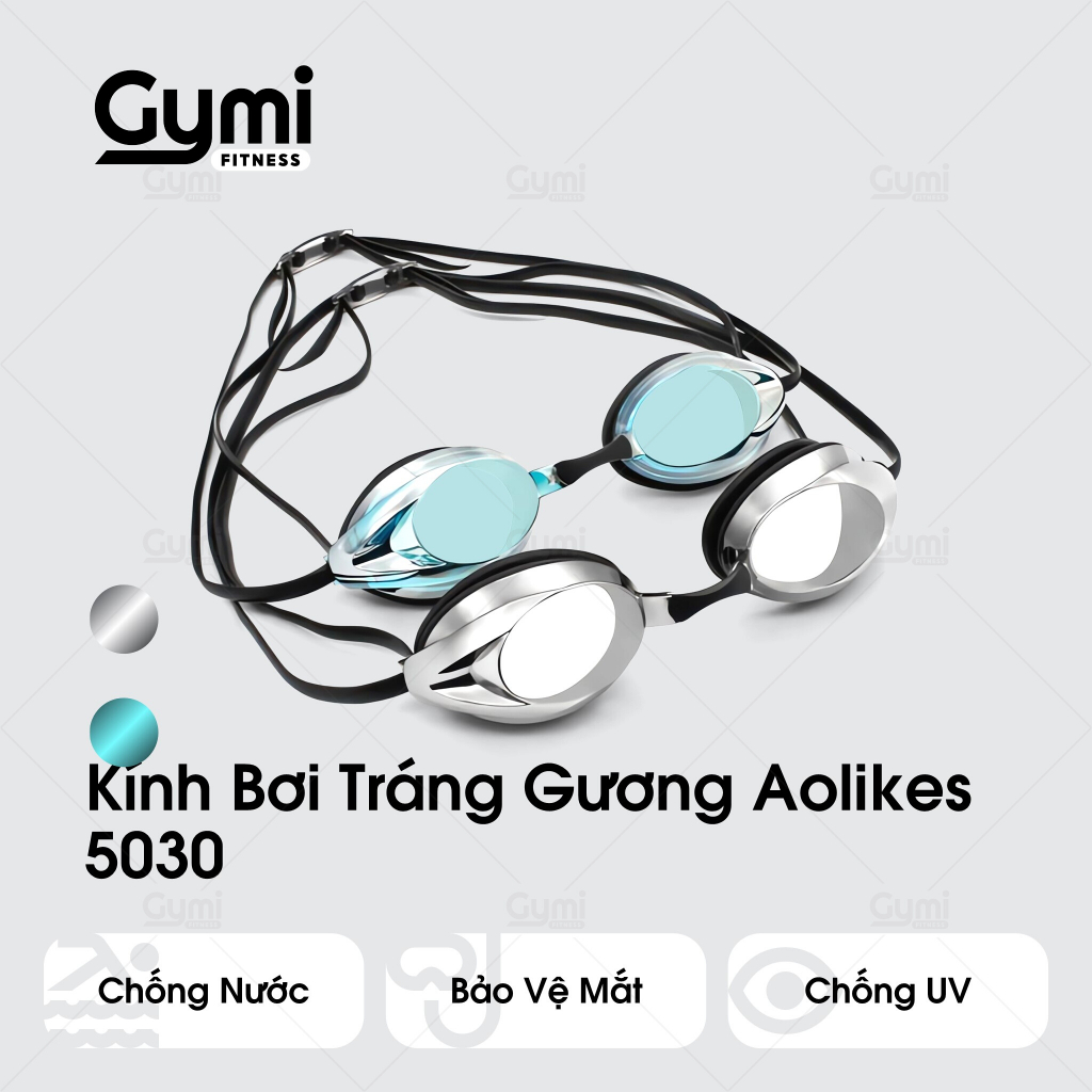 Kính Bơi Tráng Gương Aolikes 5030 Chống Nước, Chống Tia UV, Chống Sương Mù Cho Nam Và Nữ - AL5030
