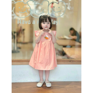 Váy Bé Gái , Đầm Bé Gái Cánh Tiên Thêu Xinh Xắn cho bé 8-25kg 1-6 tuổi N0129 BUNNY