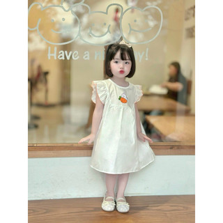 Váy Bé Gái , Đầm Bé Gái Cánh Tiên Thêu Xinh Xắn cho bé 8-25kg 1-6 tuổi N0129 BUNNY