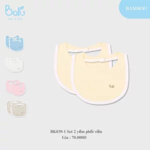 Set 2 yếm phối viền cho bé