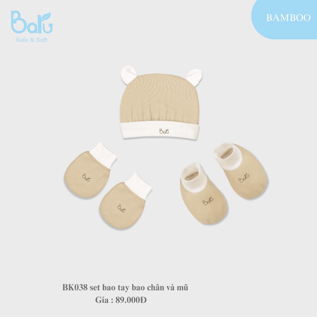 Set bao tay bao chân và mũ