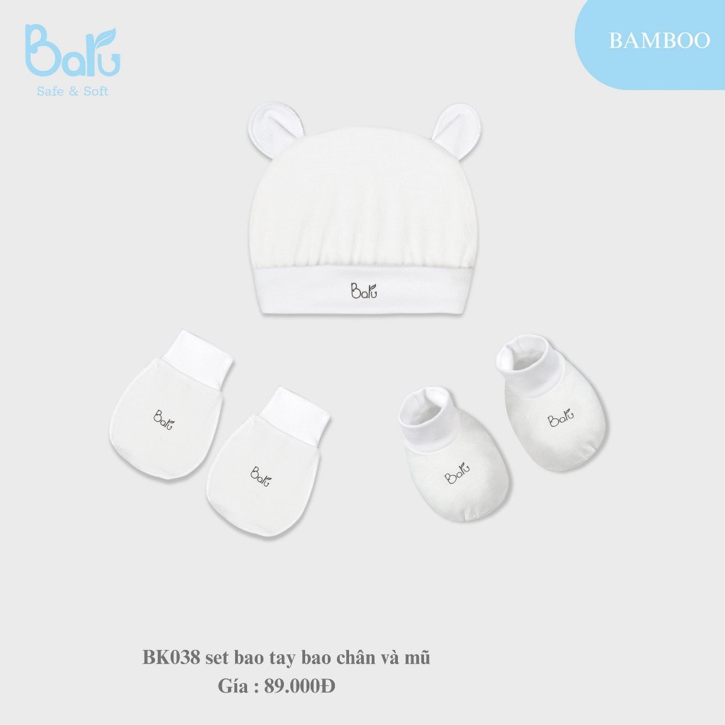 Set bao tay bao chân và mũ