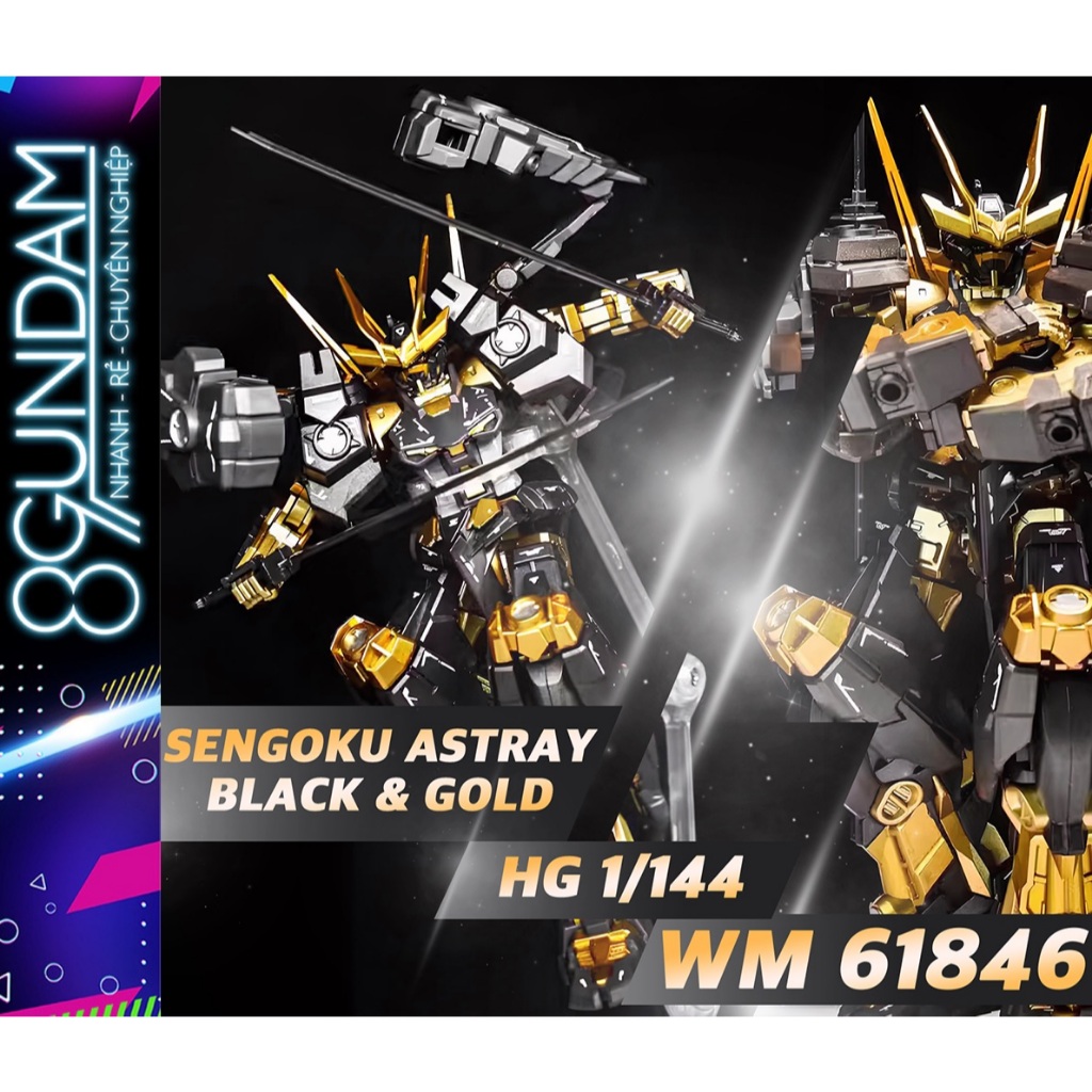[CÓ SẴN] Mô Hình Lắp Ráp 61846 HG Sengoku Astray Black & Gold Fighter ...