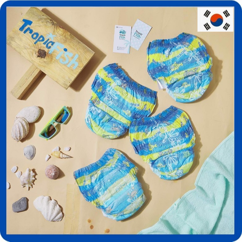 Tã Bỉm Quần Bơi Tropic Fish Cho Bé Có 3 Size S M L (10 Miếng)