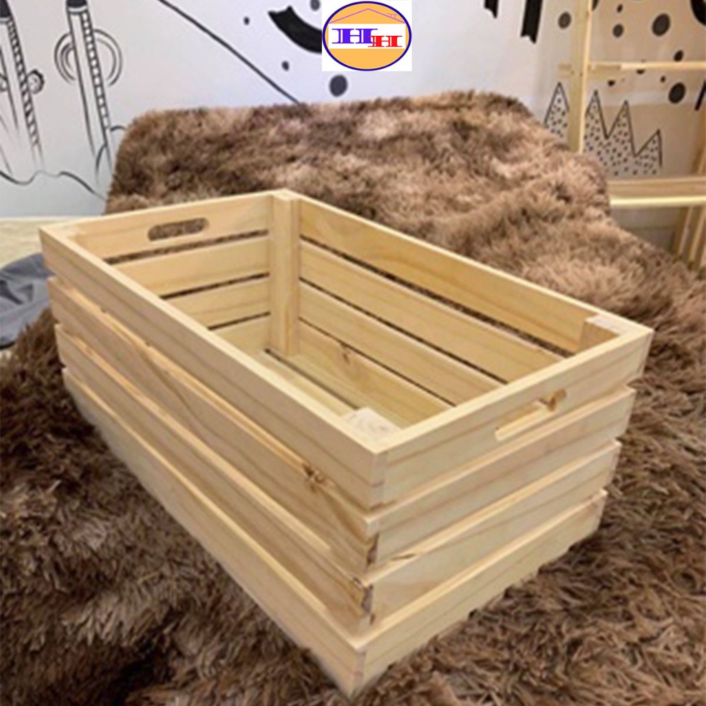 Hộp Gỗ Pallet Decor Trang Trí Nhiều Kích Thước,Thùng Gỗ Đựng Đồ Đa Năng Bằng Gỗ Thông Mới | BigBuy360 - bigbuy360.vn