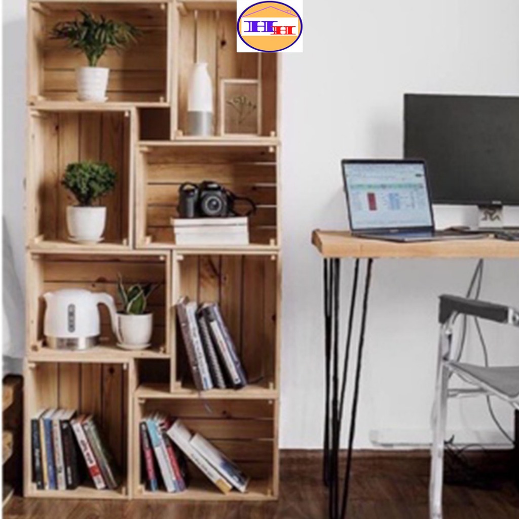 Hộp Gỗ Pallet Decor Trang Trí Nhiều Kích Thước,Thùng Gỗ Đựng Đồ Đa Năng Bằng Gỗ Thông Mới | BigBuy360 - bigbuy360.vn