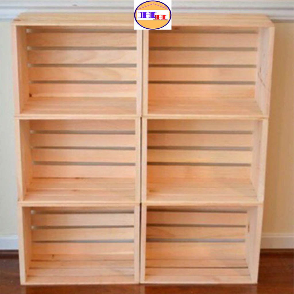 Hộp Gỗ Pallet Decor Trang Trí Nhiều Kích Thước,Thùng Gỗ Đựng Đồ Đa Năng Bằng Gỗ Thông Mới | BigBuy360 - bigbuy360.vn
