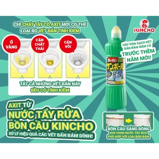 Nước Tẩy Rửa Bồn Cầu Kincho Nhật Bản (Chai 500ml)