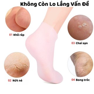 Tất Ủ Chân Tay Silicon Ủ Kem Dưỡng Ẩm, Vớ Ủ Chân Giúp Bảo Vệ Da Dưỡng Trắng Mềm Da Chống Khô Da Nứt Nẻ Gót 88818