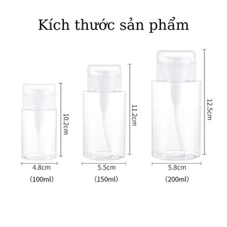 Chai Chiết Nước Tẩy Trang Toner Có Nút Nhấn Tiện Lợi Khi Mang Theo Du Lịch - Lọ Chiết Mỹ Phẩm Đa Năng 88821