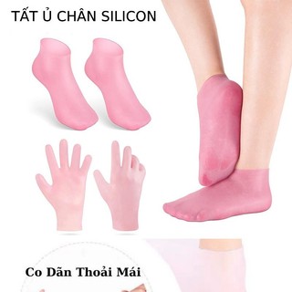Tất Ủ Chân Tay Silicon Ủ Kem Dưỡng Ẩm, Vớ Ủ Chân Giúp Bảo Vệ Da Dưỡng Trắng Mềm Da Chống Khô Da Nứt Nẻ Gót 88818