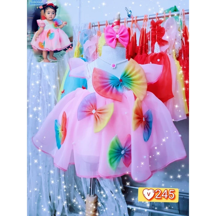 Đầm bé gái, Váy công chúa cho bé gái, áo đầm cho bé đầy tháng, thôi nôi, dự tiệc, đi chơi lễ tết, váy cho bé