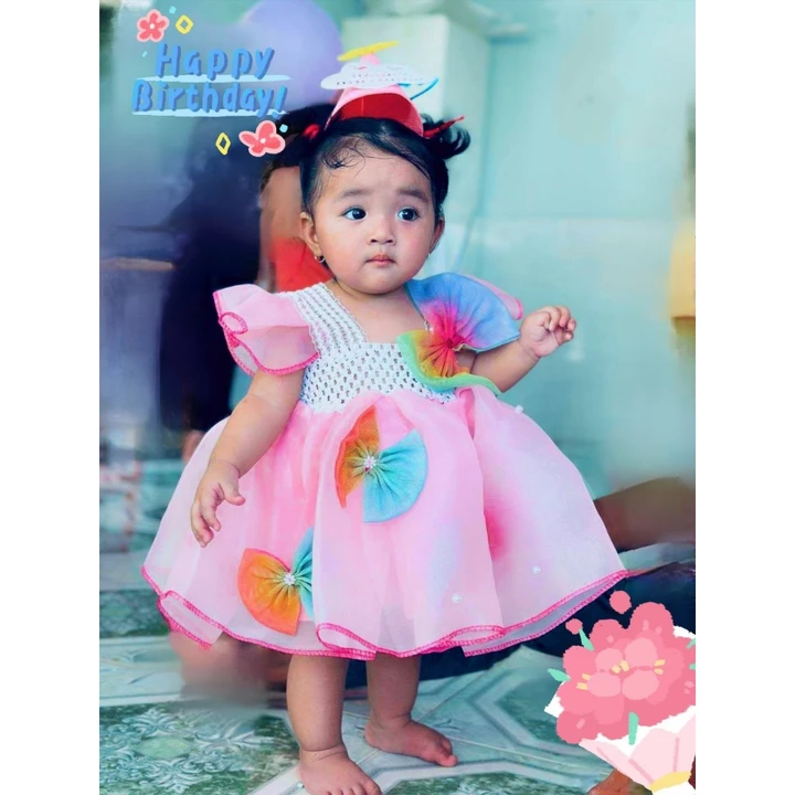 Đầm bé gái, Váy công chúa cho bé gái, áo đầm cho bé đầy tháng, thôi nôi, dự tiệc, đi chơi lễ tết, váy cho bé