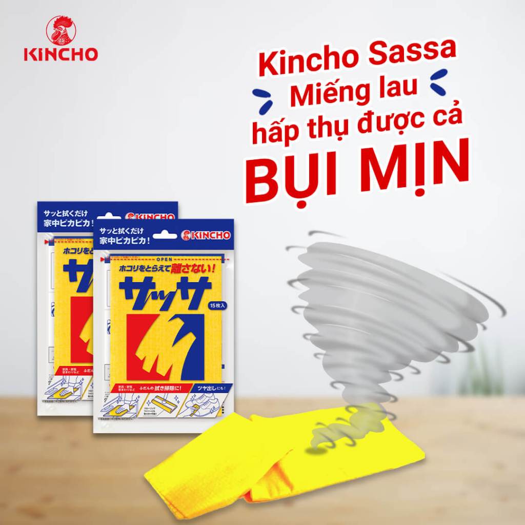 Tấm Lau Đa Năng Kincho Sassa Nhật Bản Nhiều Phân Loại (5&15 Tờ/Gói) | BigBuy360 - bigbuy360.vn