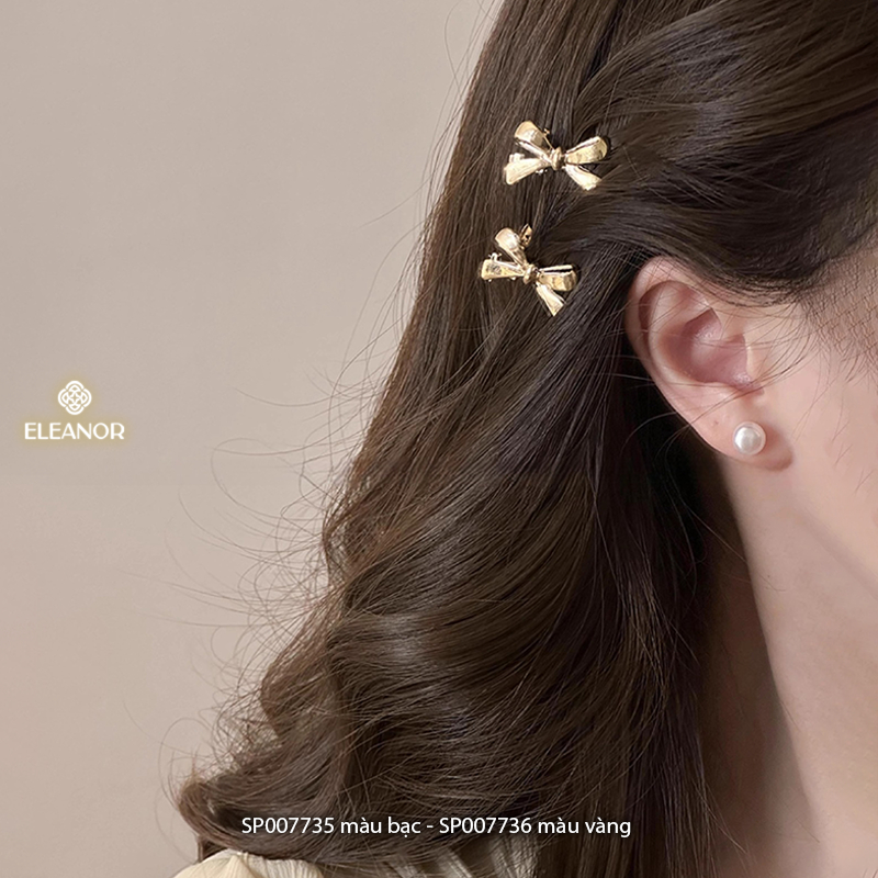 Kẹp tóc nữ mini Eleanor Accessories hình nơ dễ thương phụ kiện tóc kẹp tóc mái 7735