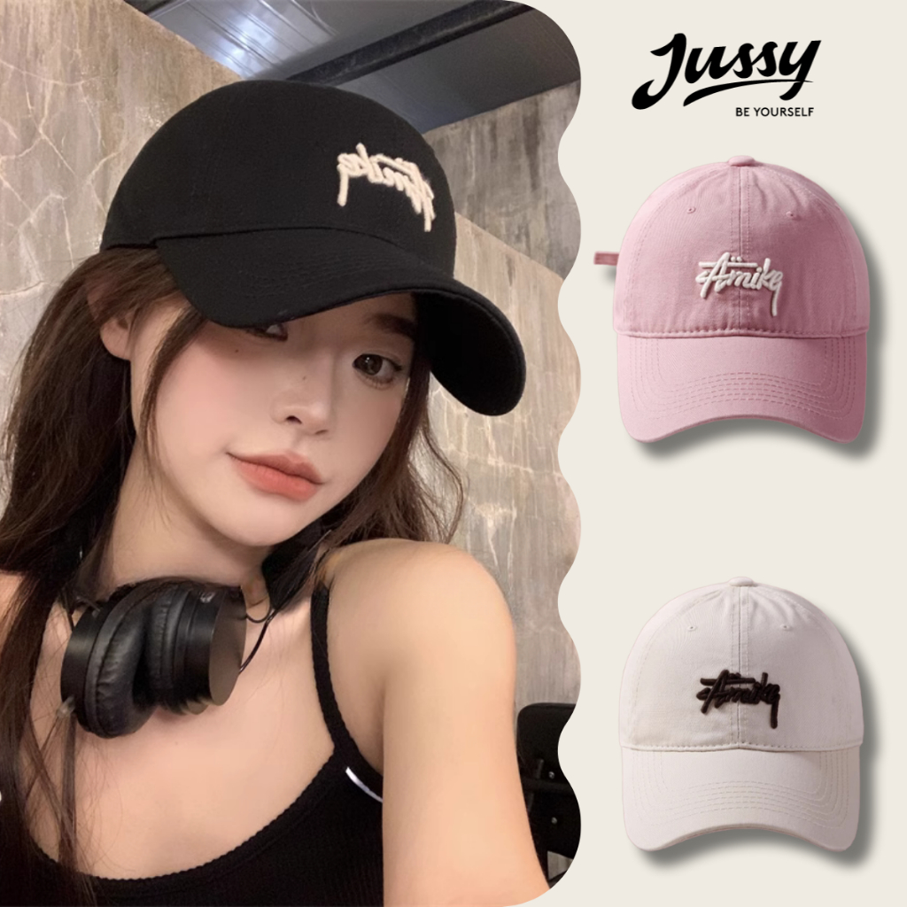 Mũ Lưỡi Trai Amike Jussy Official Mũ Nam Nữ Unisex Vải Kaki Cao Cấp Form Mềm Thời Trang Phong Cách Hàn Quốc